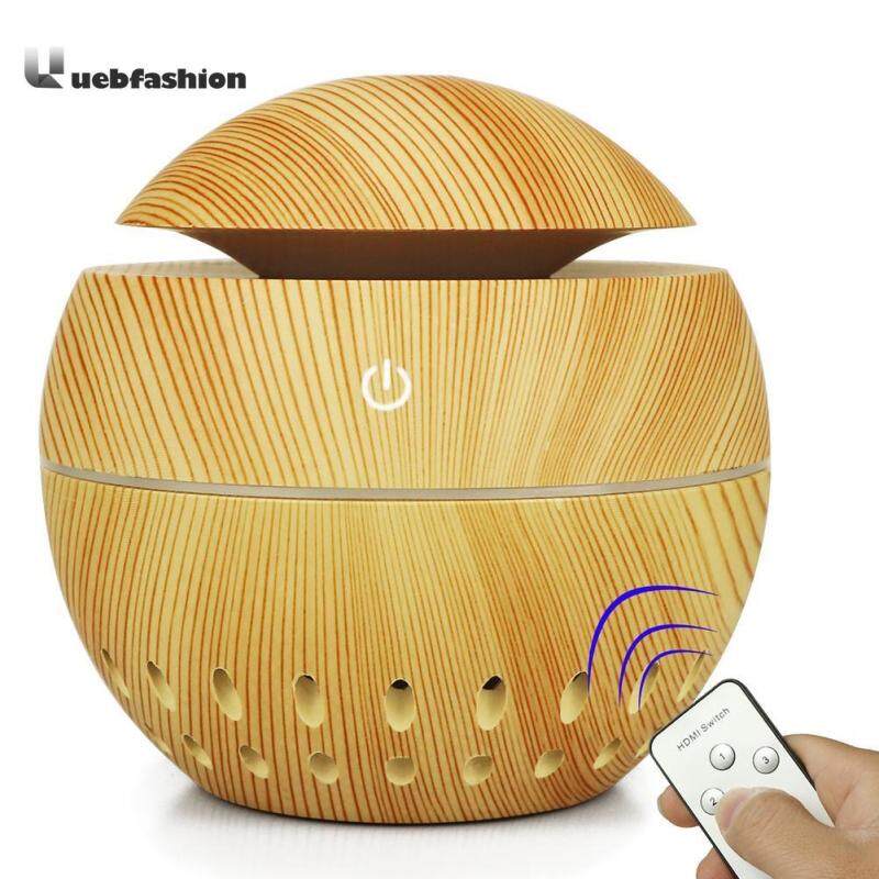 130mL Wood Grain USB Aroma Essential Oil Diffuser Ultrasonic Humidifier Singapore