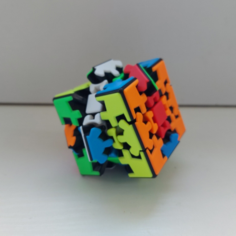 Qearl 3x3 Gear Cube Original Stickerless Smooth and Gear Mechanism ...