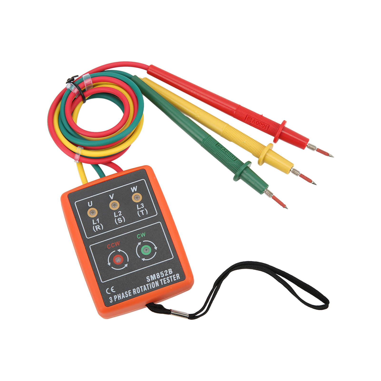 3 Phase Rotation Tester Meter for Electricity Testing Tool AC 60~600V 20Hz~400Hz