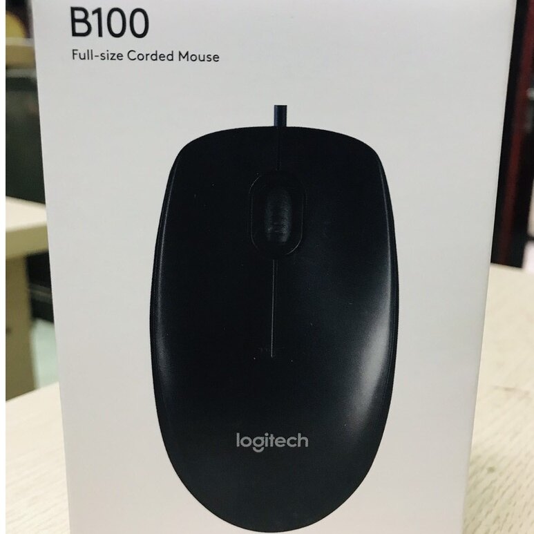 CHUỘT QUANG CÓ DÂY LOGITECH B100 (CHÍNH HÃNG BẢO HÀNH 12 THÁNG)