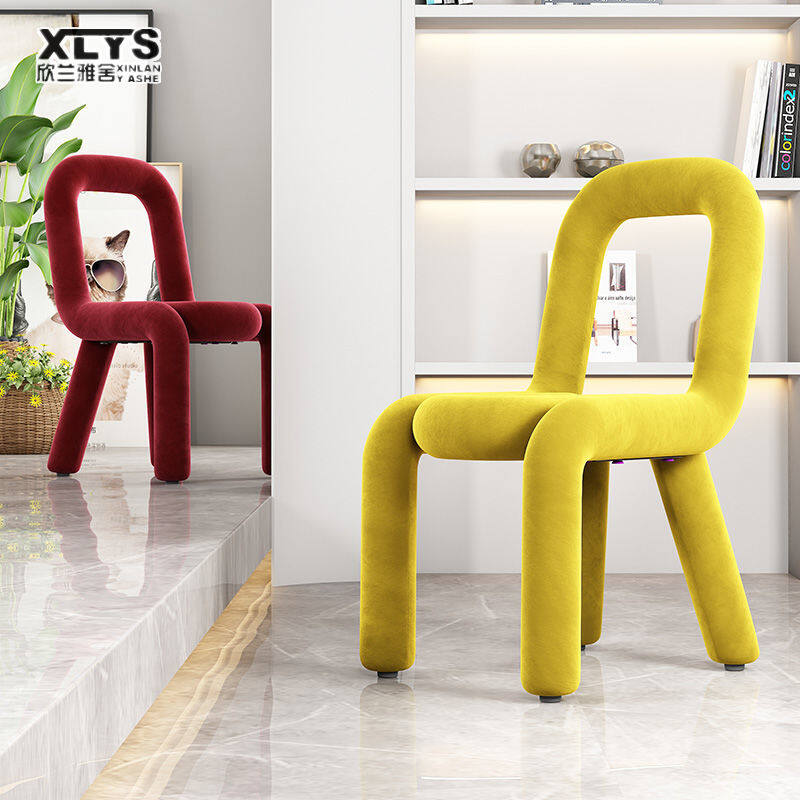 XINLANYASHE Ghế, Ghế Trang Điểm Kiểu Bắc Âu, Cá Tính Giản Dị, Ghế Có Hình