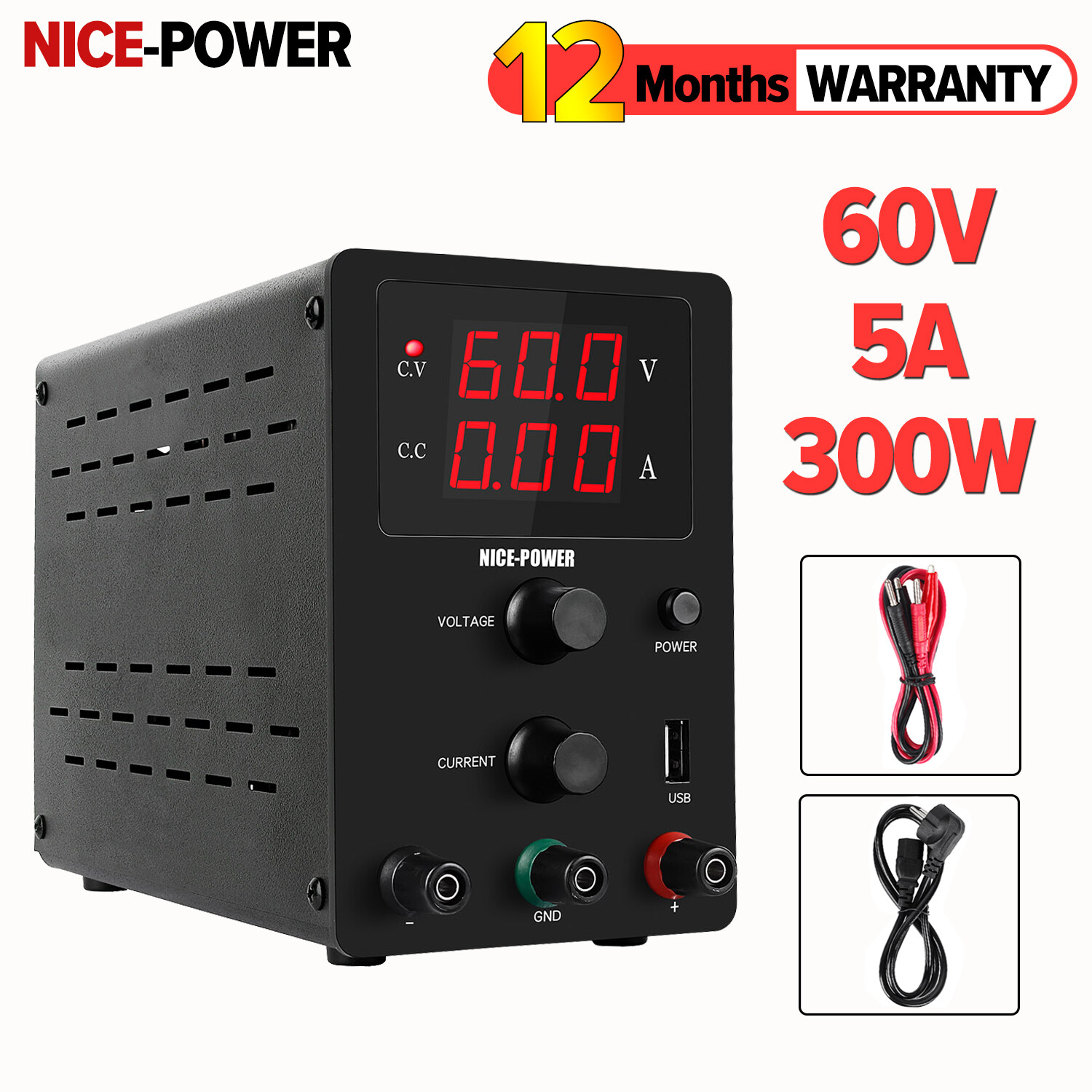KUAIQU Bộ Điều Chỉnh Điện Áp Chuyển Mạch DC 0-60V 0