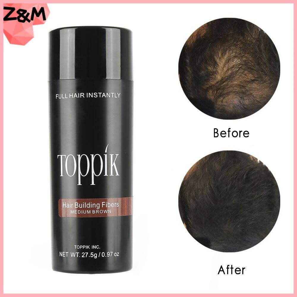 ZWM Beauty 1 Bottle Keratin Toppik Hair Fibers Dense Growth Powder Add Hairline Optimizer Building Applicator Spray Heal Hair Loss Hair Elixir Beauty Set