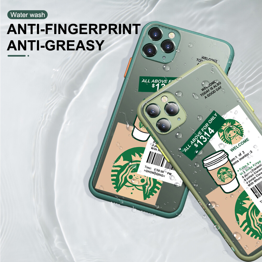 Ốp Honinga Mới, Ốp Cho Samsung Galaxy Note 10 Note10 Plus Starbucks Ốp Lưng Điện Thoại Trong Suốt Thiết Kế Họa Tiết Cạnh Bên Ống Kính Máy Ảnh Protector Vỏ Bọc Ốp Cứng Cho Bé Trai Bé Gái