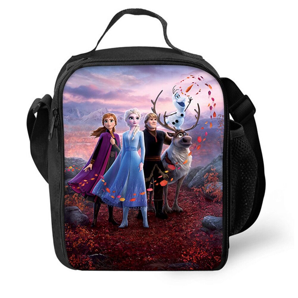 Frozen Insulated School Lunch Bag Elsa and Anna for Kids Lunch Boxes