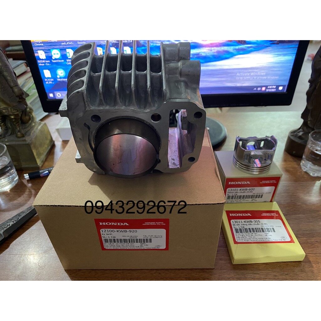 Bộ xy lanh ws 110, rsx 110 chế cơ honda