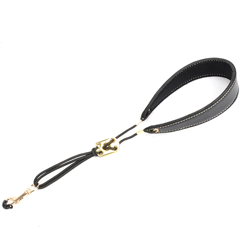 Ginni Adjustable Saxophone Neck Padded Leather Strap Sax Harness Hanging Belt Strap