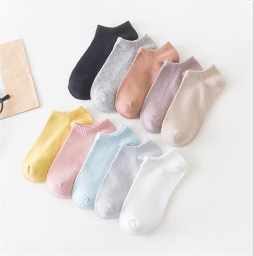 Candy Color Boat Socks Women's Candy Color Cotton Deodorant Sports Casual Socks Summer Students Socks Ladies Boat Socks Sweet Solid Color Light Mouth Socks