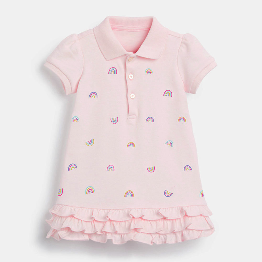 Bear Leader New Kids Rainbow Dress Costumes Children's Clothing Cute Girl Baby Princess Dresses Toddler Girl Ruffles Casual Clothes