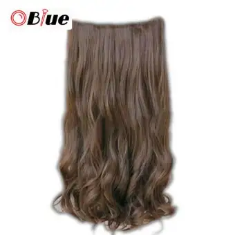 Oblue 5 Clips In 60cm Women Ladies Long Curly Wavy On Hair