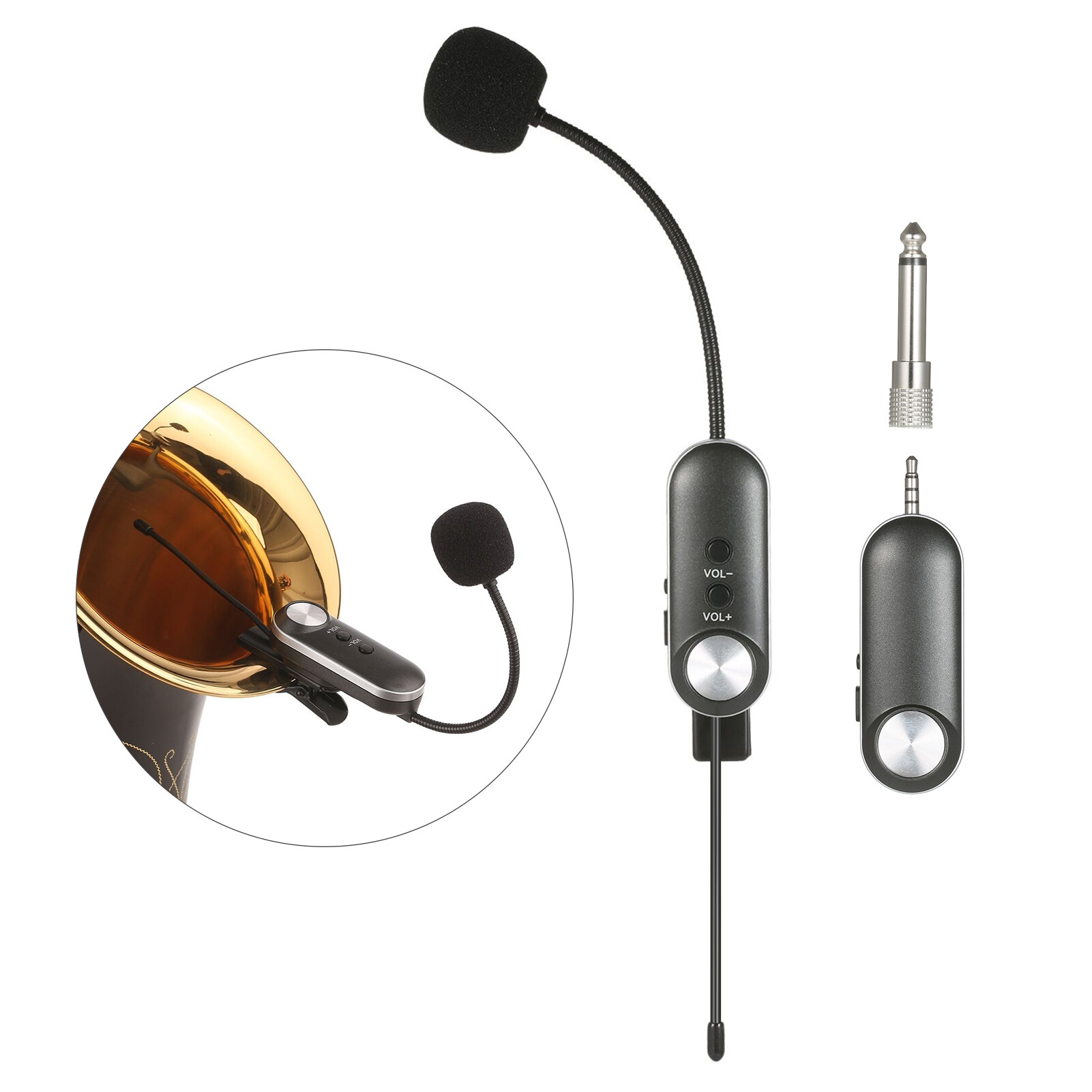 keykitsHeadset Wireless Microphone Instrument Mic Omnidirectional