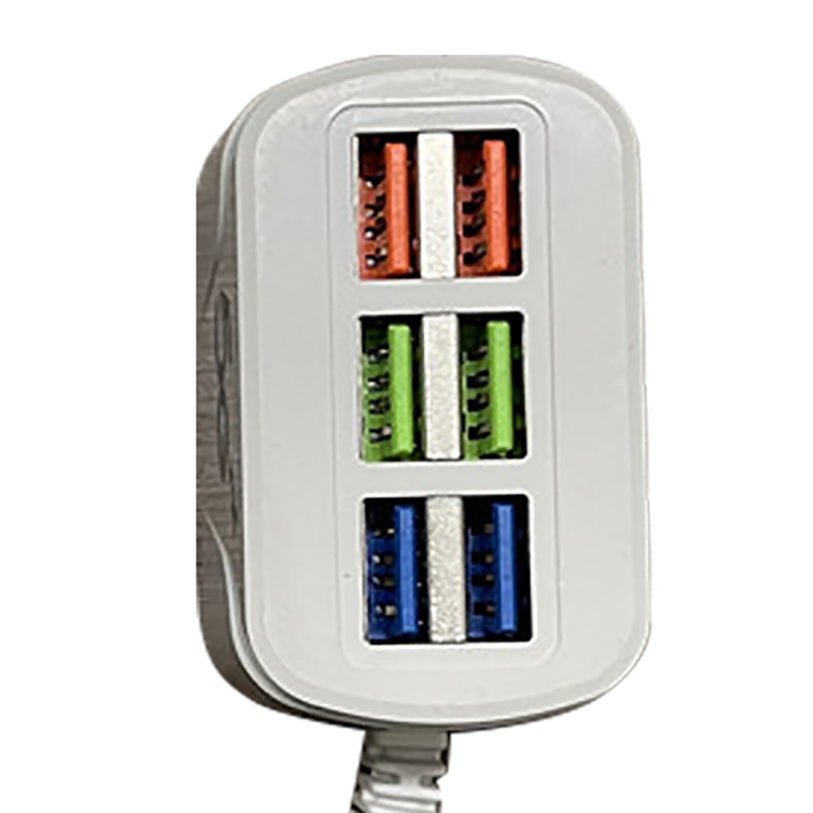 （US  Plug）Ổ Cắm Điện USB Bộ Chia HUB Ổ Cắm Mở Rộng Mini USB 6 Cổng Cắm Sạc Nhanh Đa Năng Cho Văn Phòng