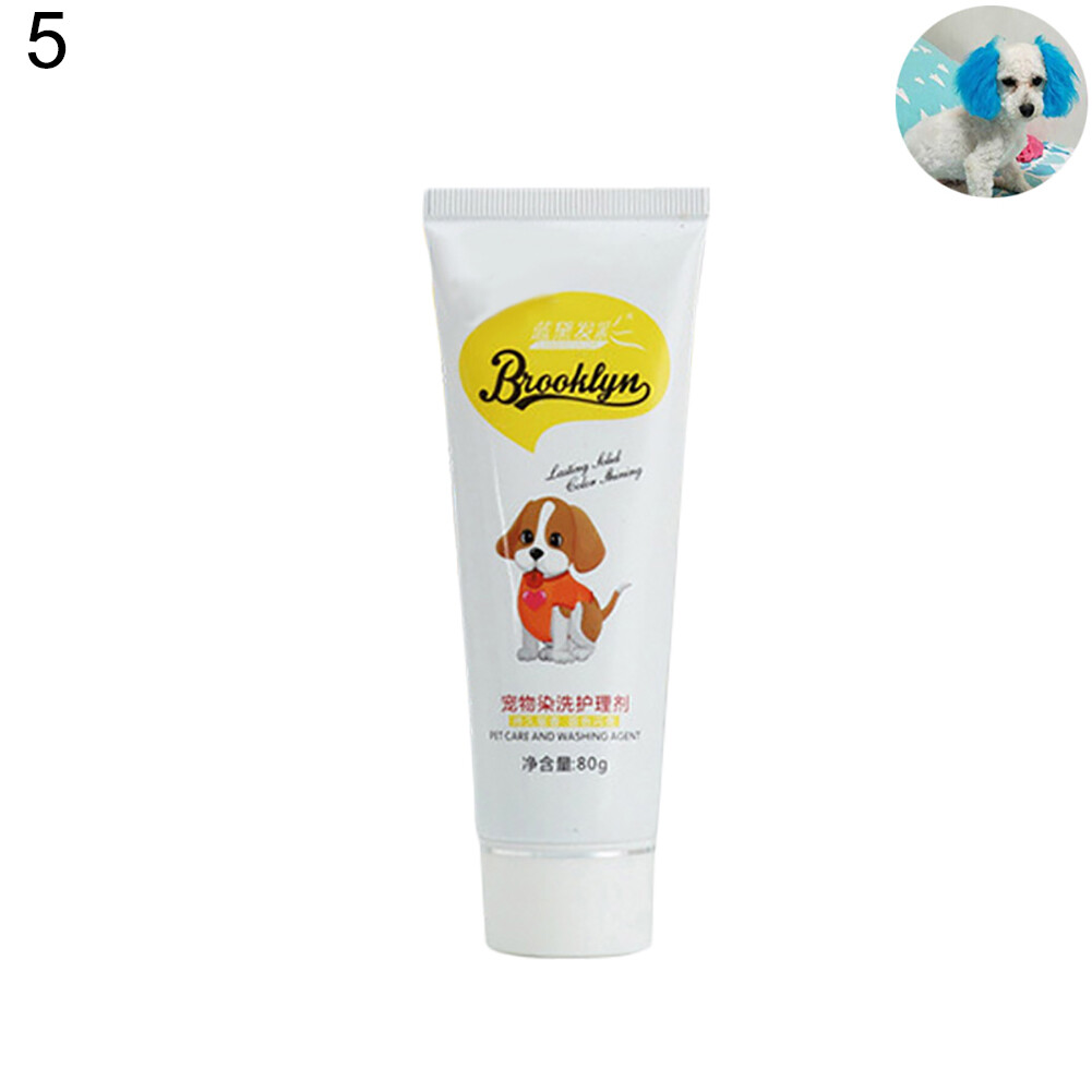 【Ready Stock】80g Pet Dog Cat Animals Hair Coloring Dyestuffs Dyeing Pigment Agent Supplies
