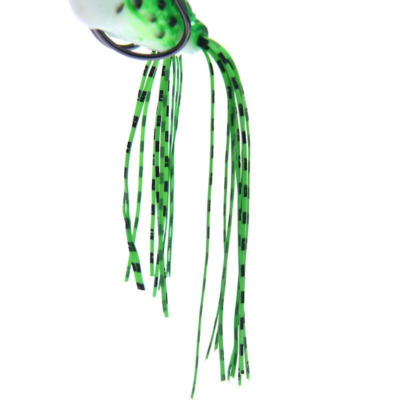 Moito Frog Soft Fishing Lure Double Hooks Artificial Bait Frog Tool
