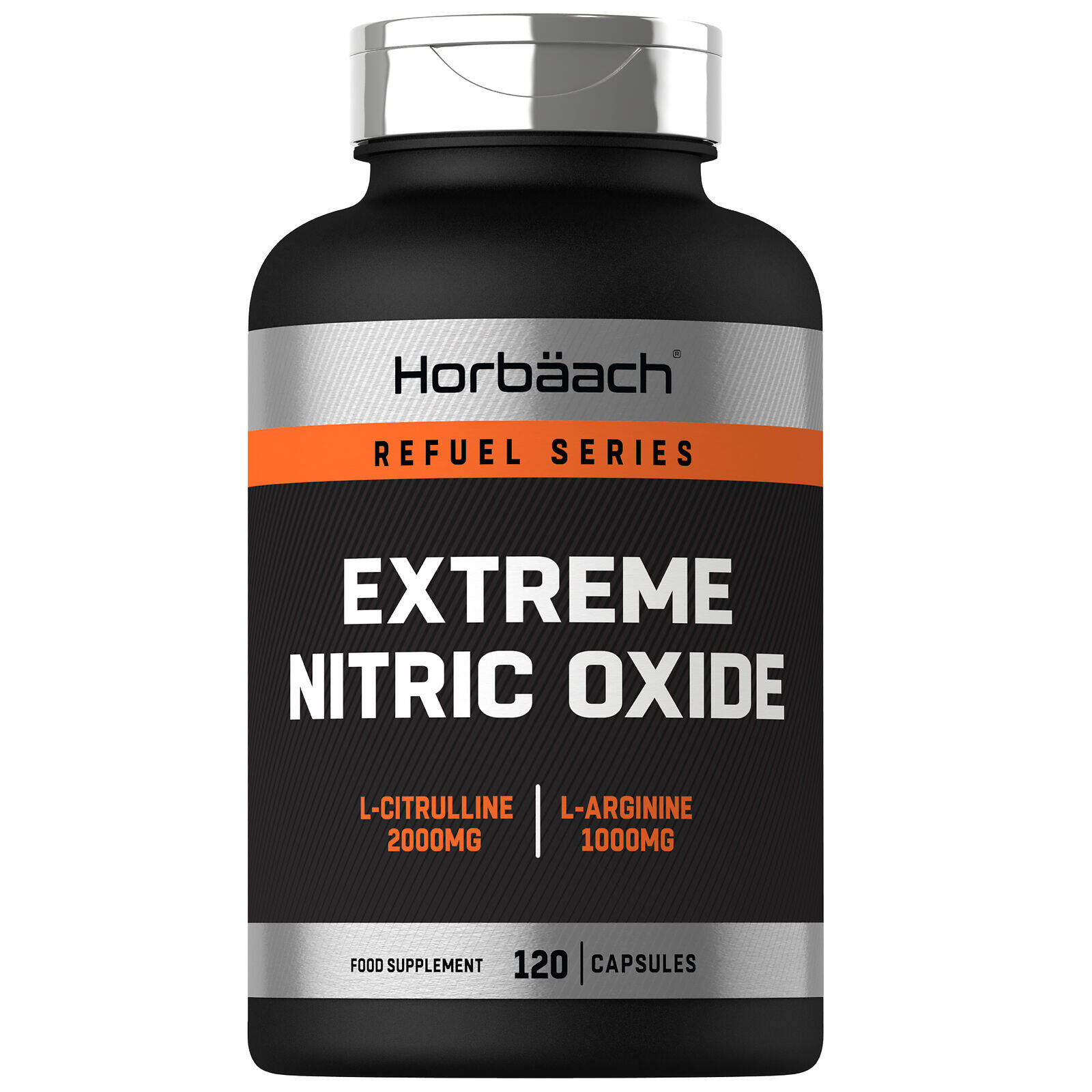 Nitric Oxide, 120 Capsules (Pre Workout) AminoAcids LArginine & L