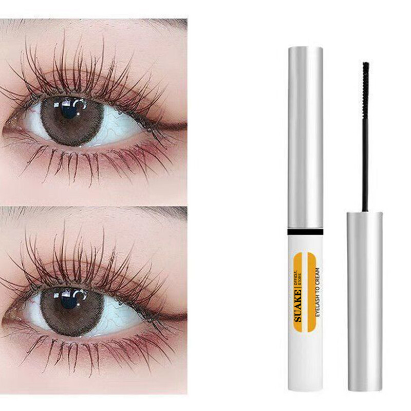 SUAKE Black Mascara Volume Natural Long-lasting Eye Lashes Waterproof Sweat-proof Not Blooming Volumizing Black Curl Thick Makeup Tools