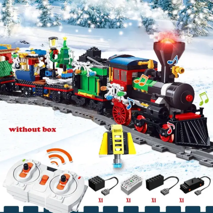 christmas village train set