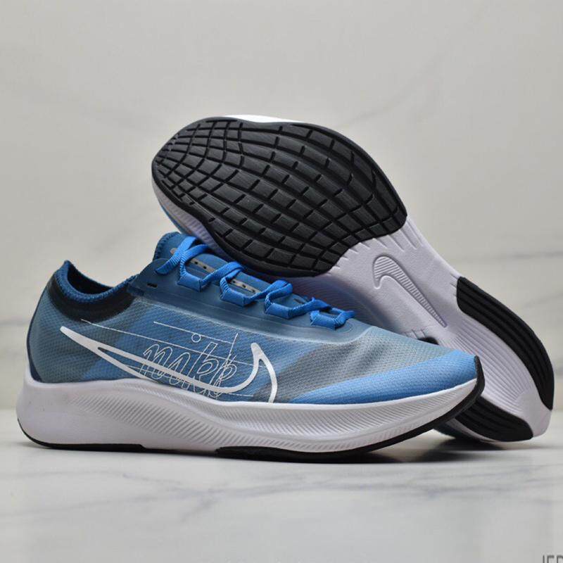 Asli NIKE_AIR Zoom FLY3 Pria Sepatu Lari Nyaman Bersirkulasi Ringan Sport Sepatu Sneaker Luar Ruangan