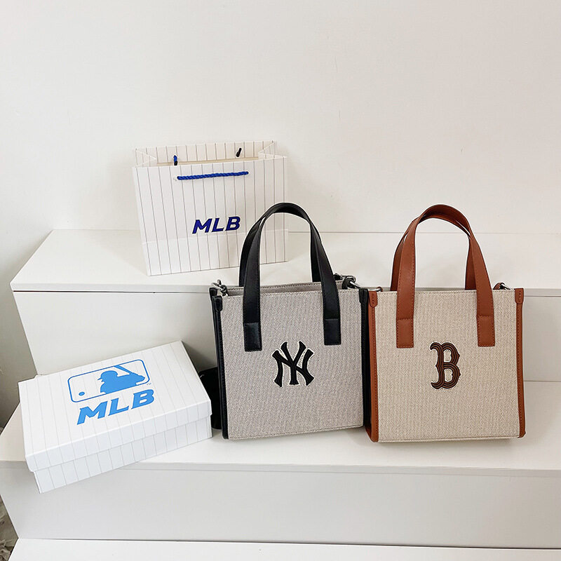 Korean Mlb Yankees New Bag Men's and Women's Vintage Canvas