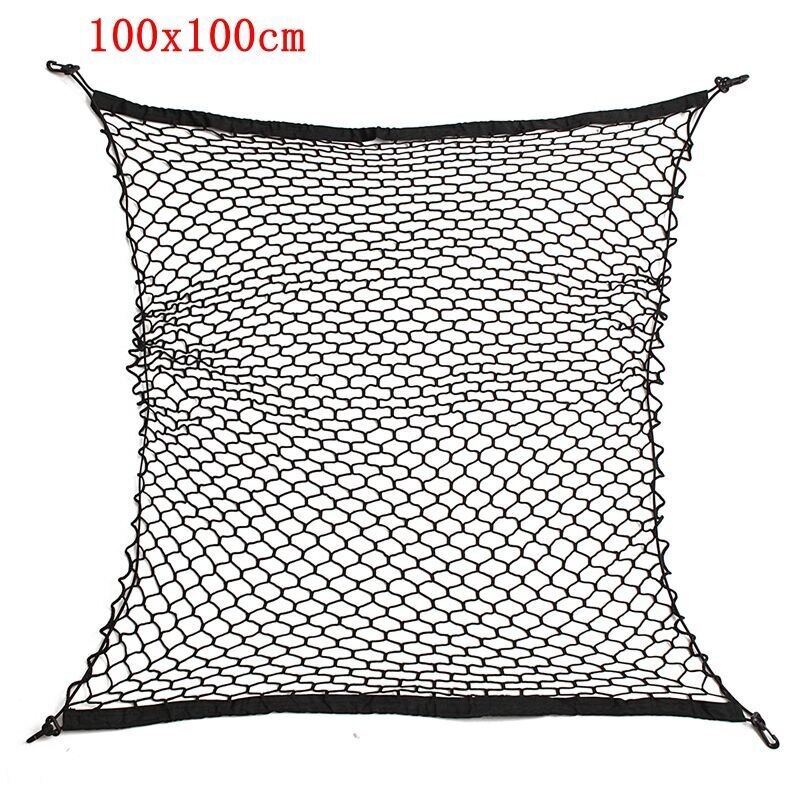 Lưới Đựng Đồ Phía Sau Ghế Ô Tô Thông Dụng 100X100Cm Lưới Đựng Đồ Phía Sau Cốp Xe, Giá Đỡ Lưới XÍCH ĐU Hành Lý