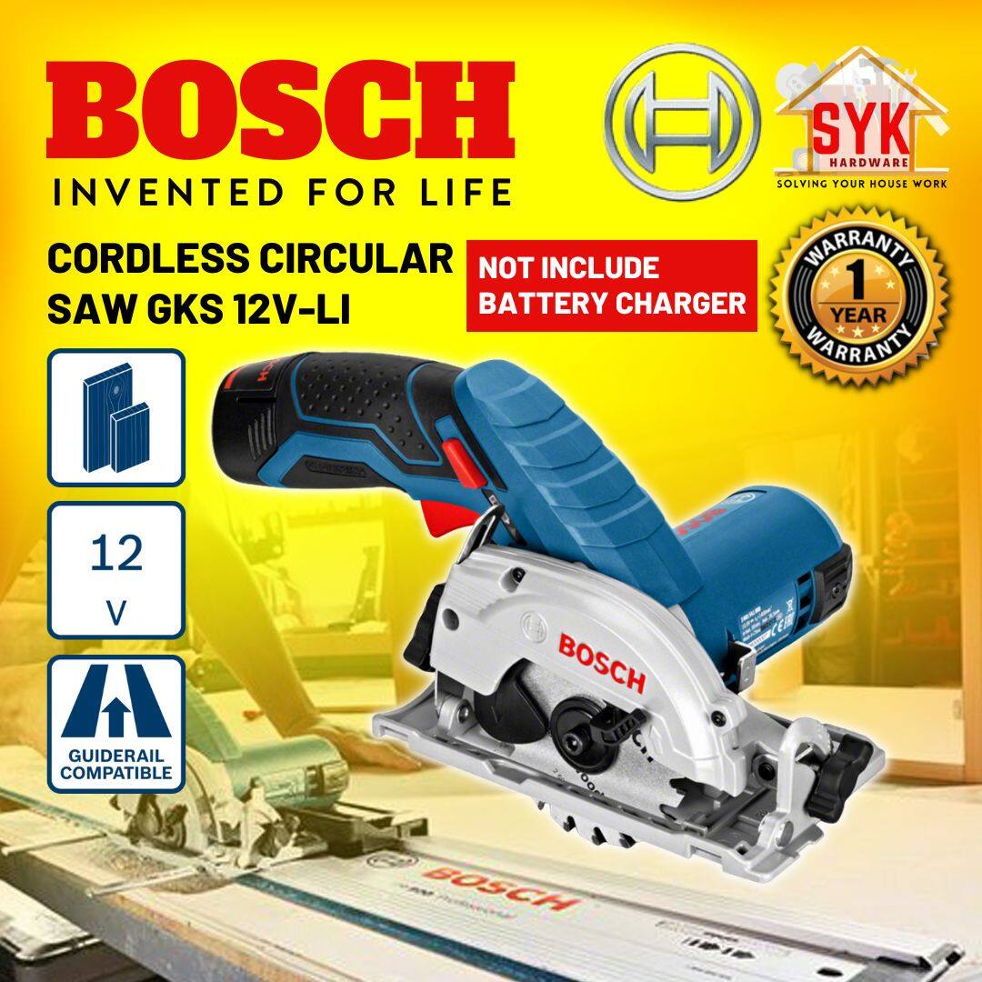 SYK Bosch GKS 12V-LI Solo Cordless Handheld Circular Saw Machine