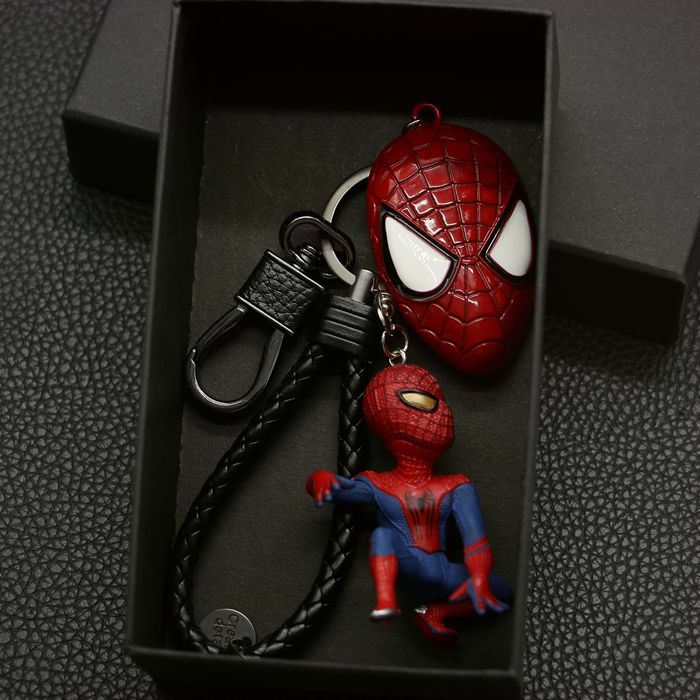 Dây Móc Khóa Marvel Avengers Nhỏ Cho Nam, Dây Thắt Lưng Hình Túi Nhện Có Móc Khóa Kích Thước 5-9Cm