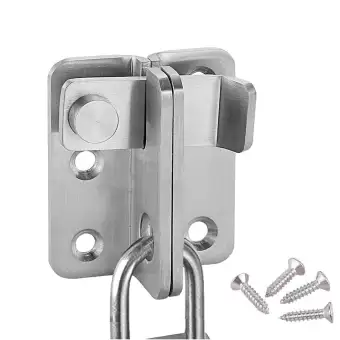 Gate Latch Lock With Padlock Hole Flip Door Lock Latch For Closet
