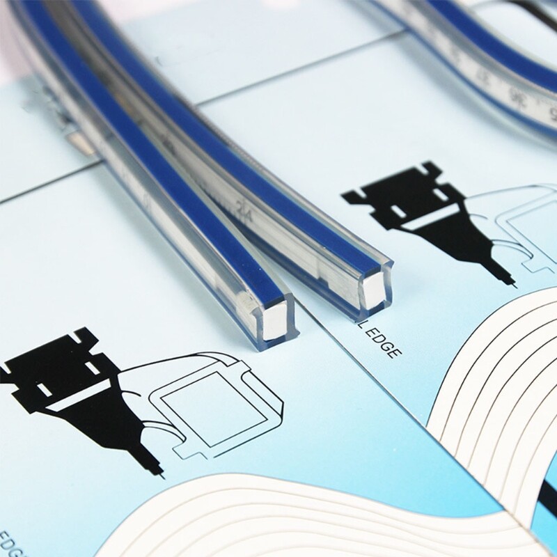 Plastic Flexible Curve Ruler Bendable Ruler Fit for Tailor Sewing and Engineering Drawing Accurate Bendable Ruler