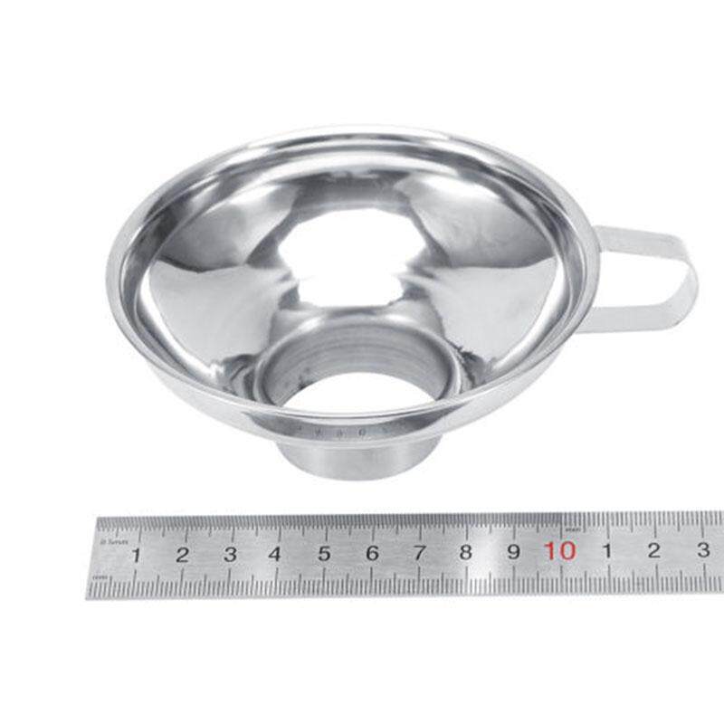 Kitchen Stainless Steel Wide Mouth Canning Hopper Filter Jar Funnel Cooking Tool