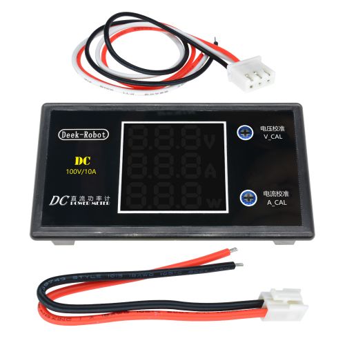 Dipprun DC 100V 10A 1000W kỹ thuật số màn hình LCD Vôn kế wattmeter hiện tại Điện Tester