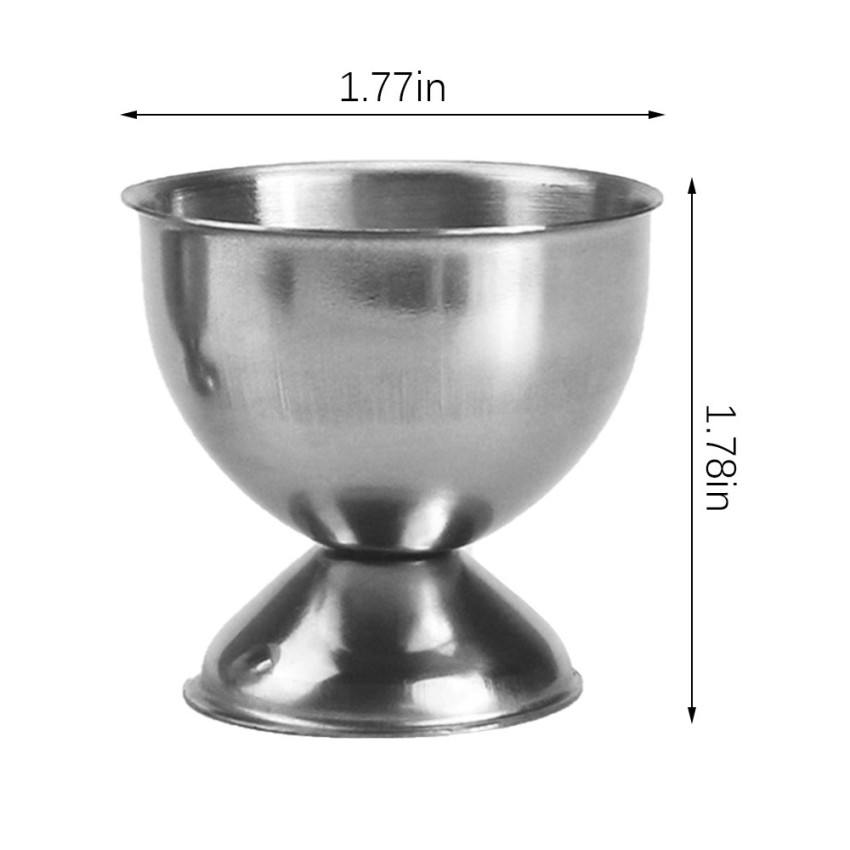 Aihogard Stainless Steel Soft Boiled Egg Cups Egg Holder Tabletop Cup Stand Kitchen Breakfast Cooking Tool