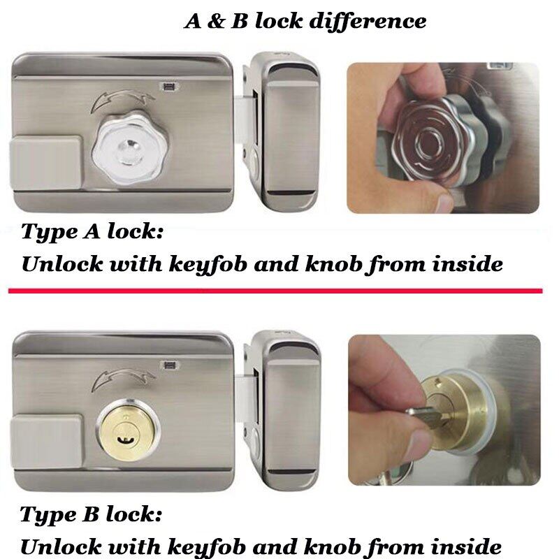 Khóa Cửa Điện Điều Khiển Từ Xa Điện Thoại Ewelink Tùy Chọn 12V Mở Khóa Tự Động Khóa Cổng RFID Bộ Mở Cổng Điều Khiển Ess