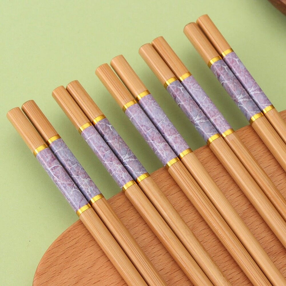 MOREY Bamboo Anti-skid Sushi Rice Gift Tableware Chopsticks Dinnerware Set Kitchen Supplies