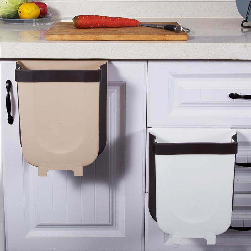 Konco 9L Gấp Gọn Thùng Rác Nhà Bếp Treo Tường Thùng Đựng Rác Thùng Đựng Rác Lớn Dung Tích Thùng Rác Xe Thùng Rác Có Thể Cho phòng Tắm Vệ Sinh Chất Thải Lưu Trữ Xô
