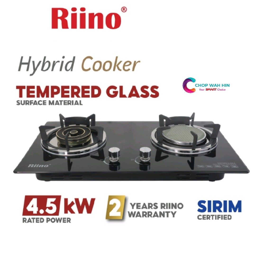 riino infrared tempered glass top gas stove