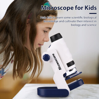 60x-120x trẻ em ngoài trời di động mini kính hiển vi cầm tay kỹ thuật số khoa học kính hiển vi giáo dục kit với có thể tháo rời cơ sở công cụ phụ kiện 5