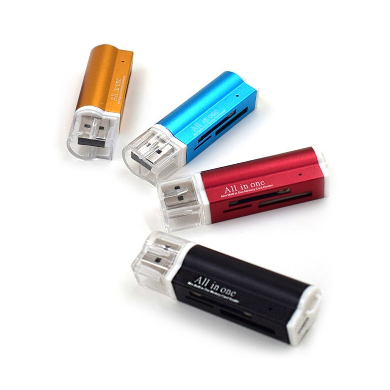 Đầu Đọc Thẻ Nhớ Mini Di Động VAORLO, Đầu Đọc Thẻ Nhớ USB 2.0 Đa Năng Cho Micro SD/TF M2 MMC SDHC MS