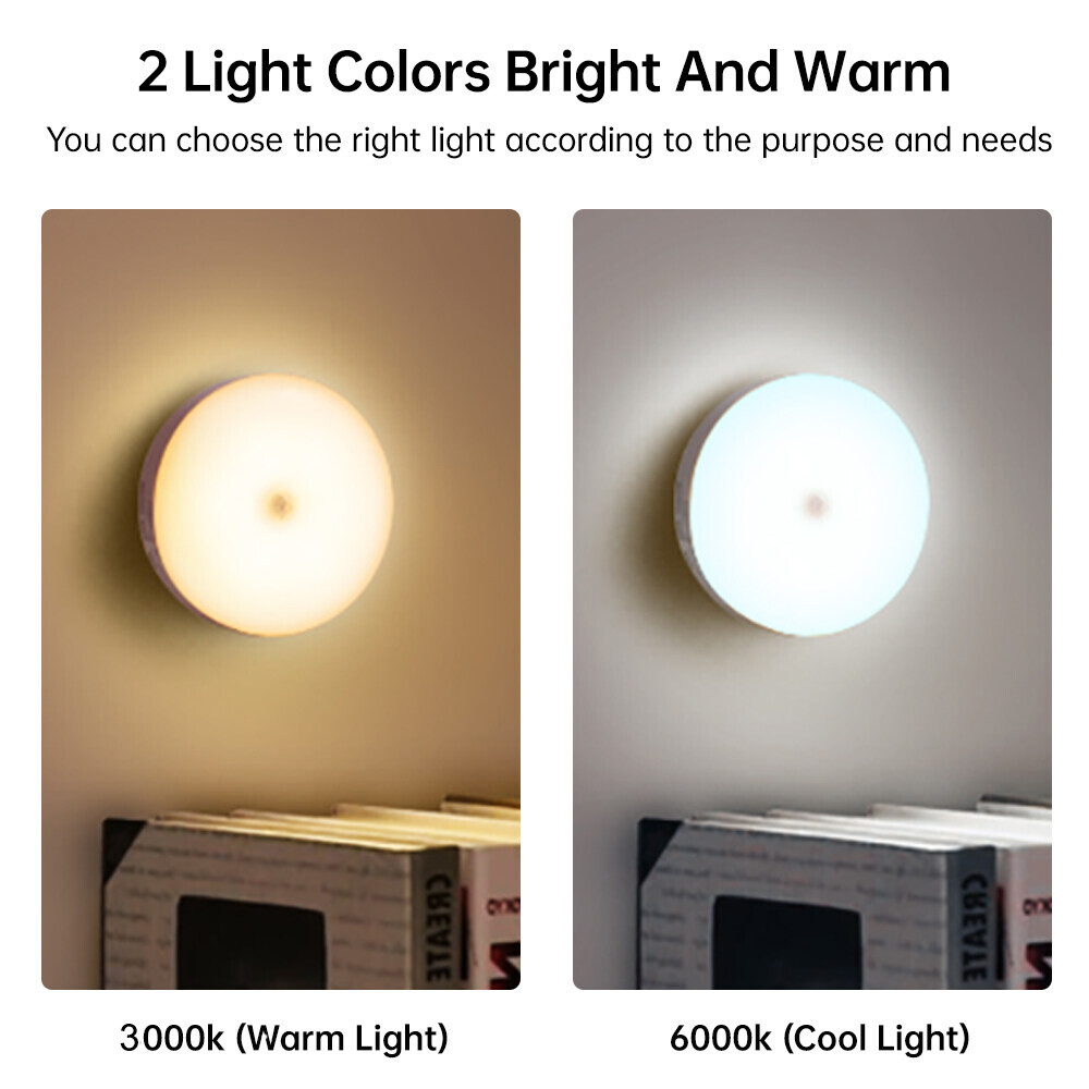 [Welight Up] Đèn Cảm Biến Chuyển Động Đèn Ngủ 8LED Sạc Được Đèn LED Tiết Kiệm Năng Lượng Không Dây Đèn Cảm Ứng Cơ Thể