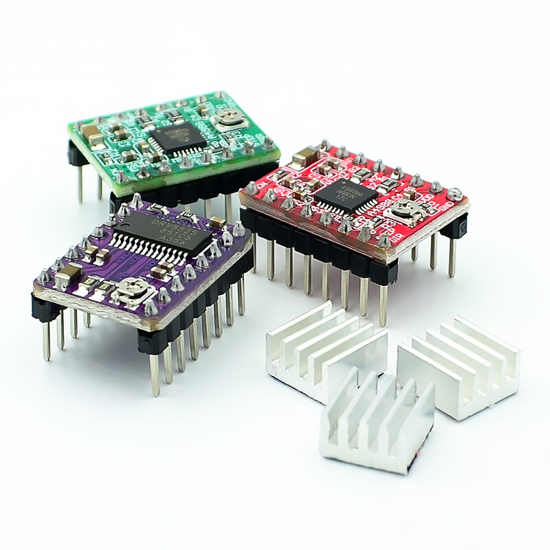 Bộ Điều Khiển Bước Reprap Tản Nhiệt Cho Các Bộ Phận Máy In 3D Mô-đun Điều Khiển Động Cơ Bước A4988 DRV8825