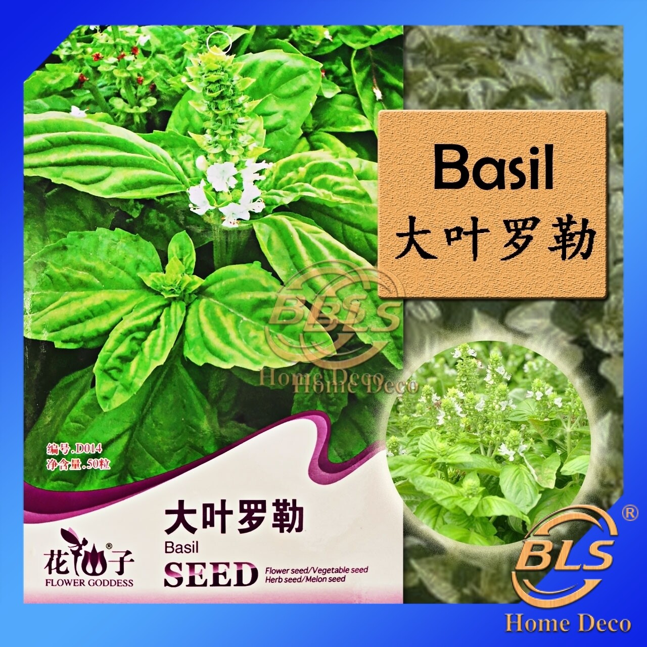 【EXPIRED】BIJI BENIH D014 BASIL FLOWER GODDESS VEGETABLE FLOWER FRUIT