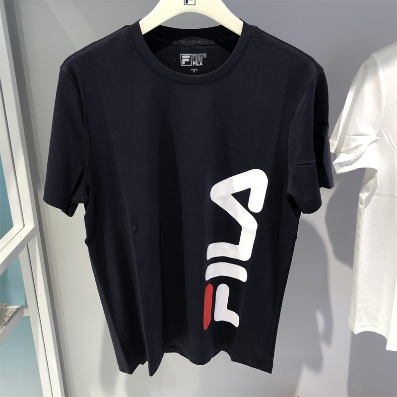 Fila men's t-shirt cotton printed short sleeve shirt f11m028163fnv/fwt