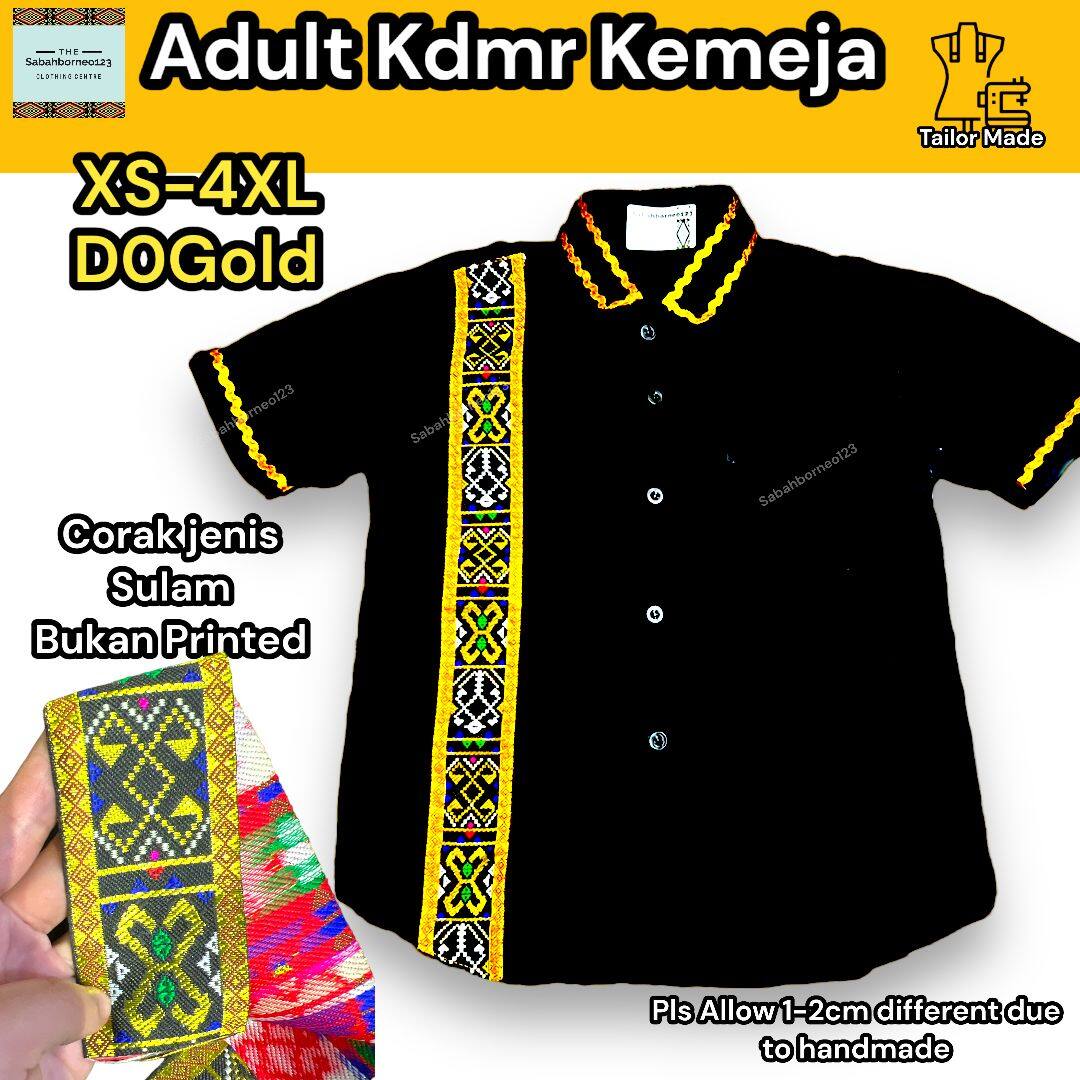 NEW)5CM D0GOLD Tradisi Modern Kadazan Dusun Sabah Baju Kaamatan