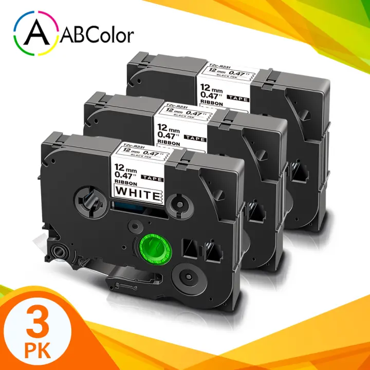 3pk Pita Satin Pita Tze R231 Tze R231 12mm Tze Tape Hadiah Pembungkus Label Tape Untuk Brother P Touch Pt D200 Pt D400 Printer Lazada Indonesia