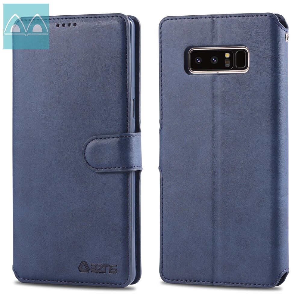 For Samsung Galaxy Note 8 Luxury Leather Wallet Flip Case Cover Magnetic Vintage Phone Bags Casing with Stand Card Holder