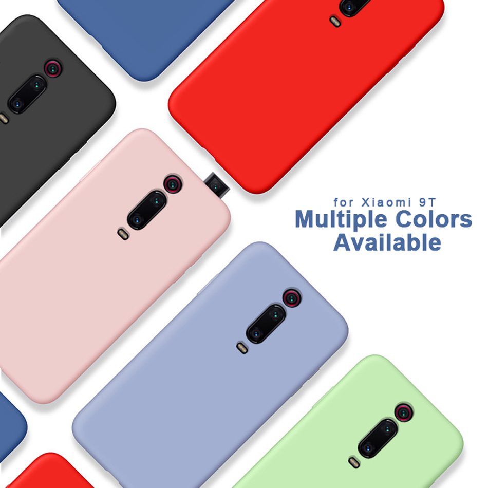 Mi 9T Case for Xiaomi Mi 9T Pro Original Liquid Silicone Case Rubber Microfiber Cloth Lining Cushion Phone Capa for Redmi K20