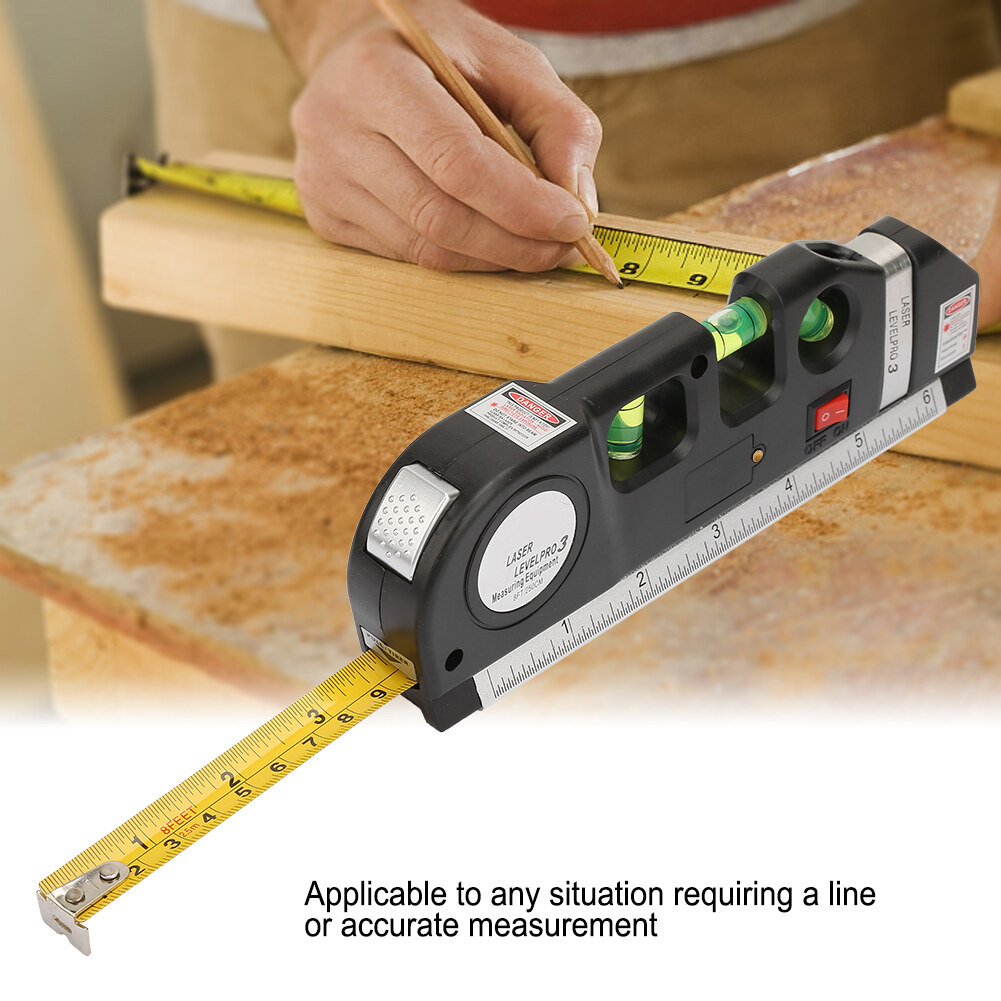 Multipurpose Laser Vertical Measure Compact Portable Laser Level Measure 0-15cm/0-6inch Multi Purpose for Industrial Testing