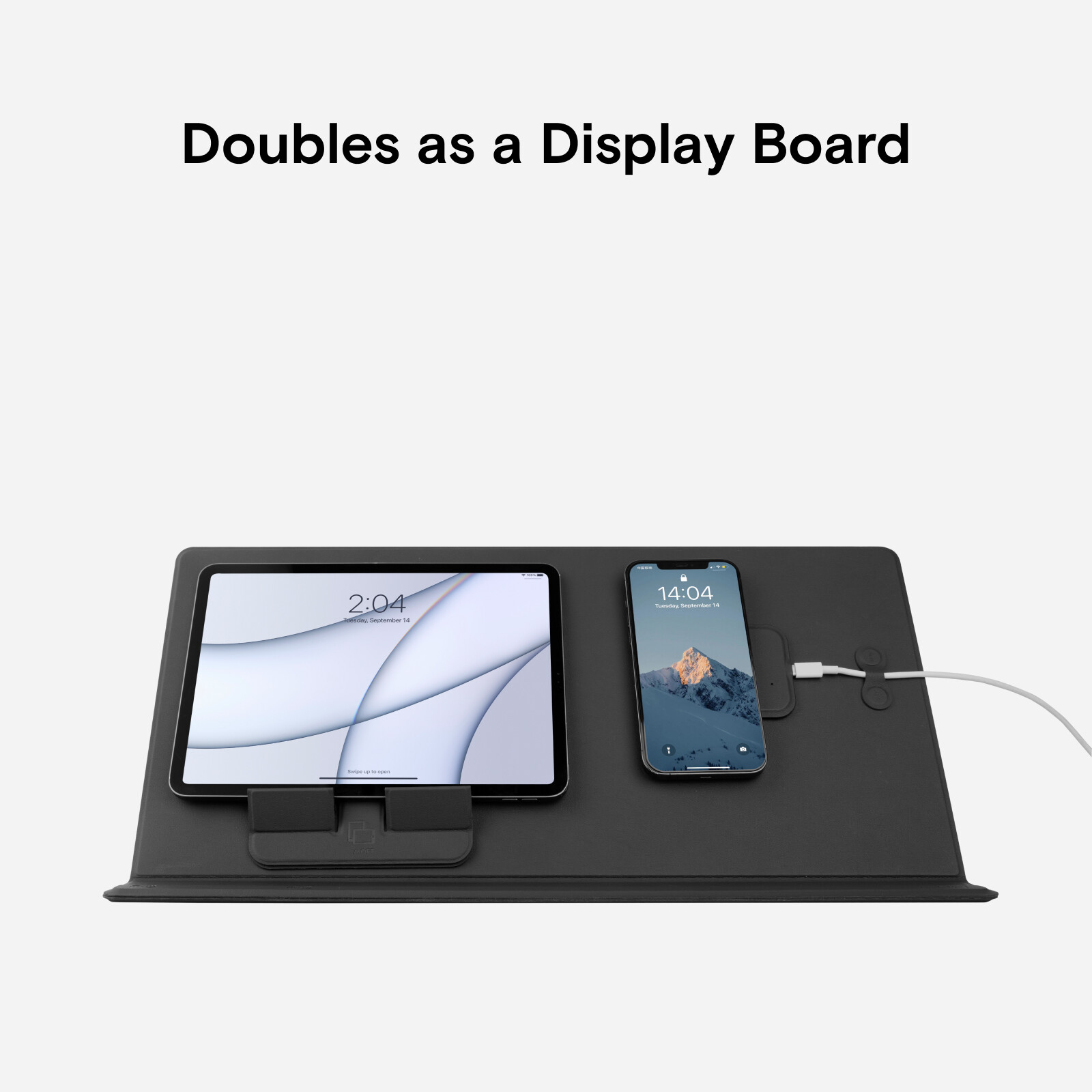MOFT Multifunctional Desk Mat Water-resistant PU Leather, Multi-angle Laptop Tablet Stand Desktop Organizer Adjustable Display Board