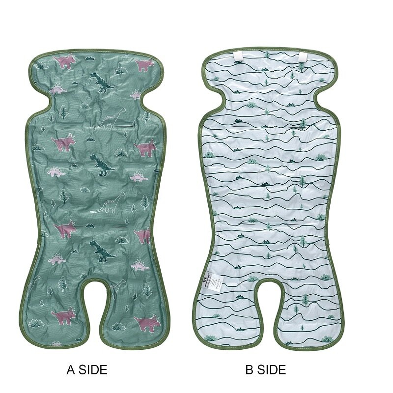 LAT Reversible Baby Stroller Cooling Cushion Mat Pad Ice Baby Car Seat Cushion Universal Newborn Baby Eating Chair Pushchair Liner Seat Baby Gift Sleeping Mattress Infant Pram High Chair Cushion Pelapik Tilam Kereta Tolak Bayi