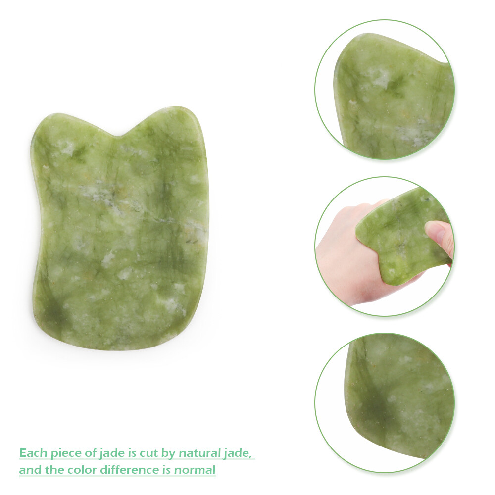 Natural Xiuyu Jade Guasha Scraper Board Gua sha Stone Quartz Set Facial Massage Tools Face Lifting Massager for Back Neck Body