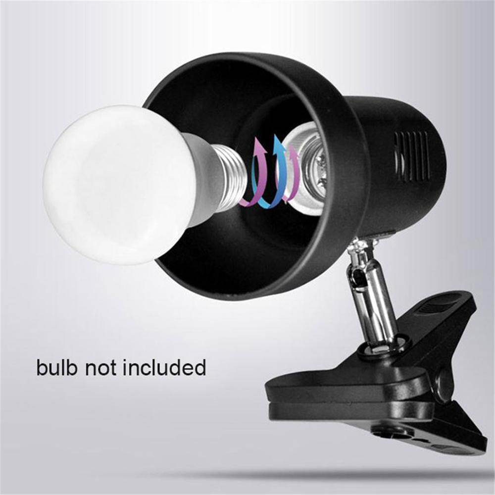 {hot} Black White E27 Desk Lamp for Dorm Room Clip DIY Table Lamp Holder Replaceable Light Source led Table Lamp Clip lamp for Reading